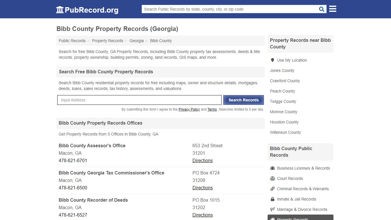 Bibb County Property Records (Georgia) - Free Public Records Search